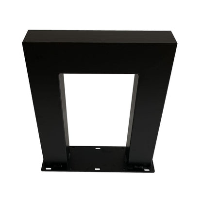 Stalen U tafelpoot zwart 38 bij 8 cm en hoogte 43 cm  (8 x 8 cm) - 2 stuks