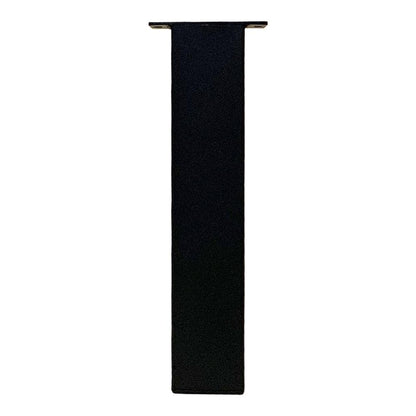 Set stalen rechte tafelpoten zwart vierkant 8 bij 8 cm en hoogte 43 cm  (8 x 8 cm) - 4 stuks