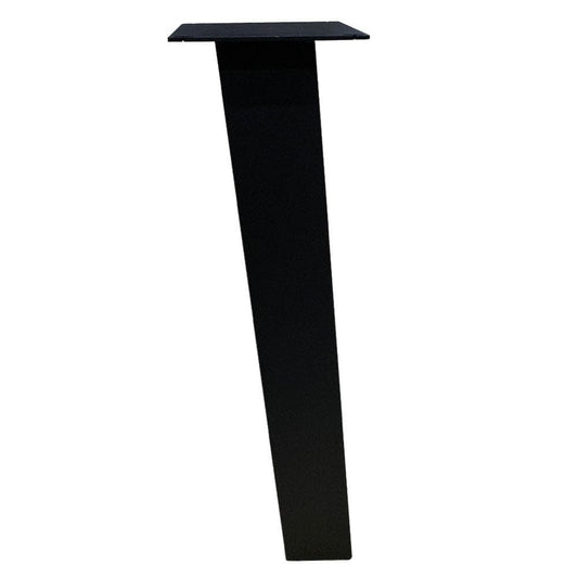 Set stalen schuine tafelpoten zwart vierkant 10 bij 10 cm en hoogte 72 cm  (10 x 10 cm) - 4 stuks