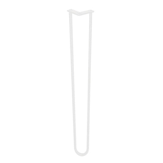 Stalen hairpin wit hairpin ø 1,6 cm en hoogte 105 cm  (set van 4 stuks)