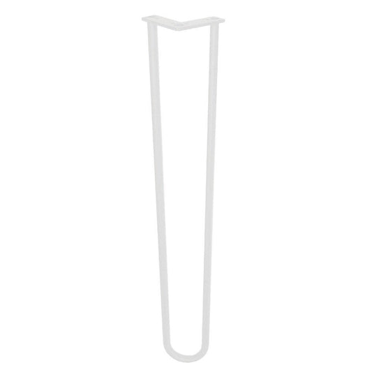 Stalen hairpin wit hairpin ø 1,6 cm en hoogte 71 cm  (set van 4 stuks)