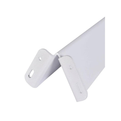 Massief stalen meubelpoot wit taps 11,5 bij 7 cm en hoogte 40 cm  - 4 stuks