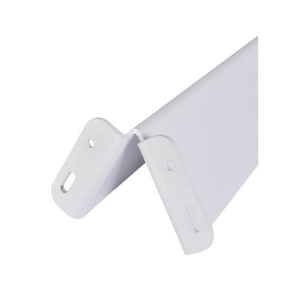 Massief stalen meubelpoot wit taps 8 bij 5 cm en hoogte 72 cm  - 4 stuks