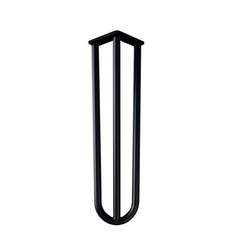 Stalen hairpin zwart hairpin ø 1,6 cm en hoogte 40 cm  (set van 4 stuks)