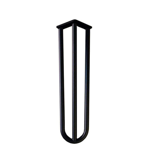 Stalen hairpin zwart hairpin ø 1,6 cm en hoogte 40 cm  (set van 4 stuks)