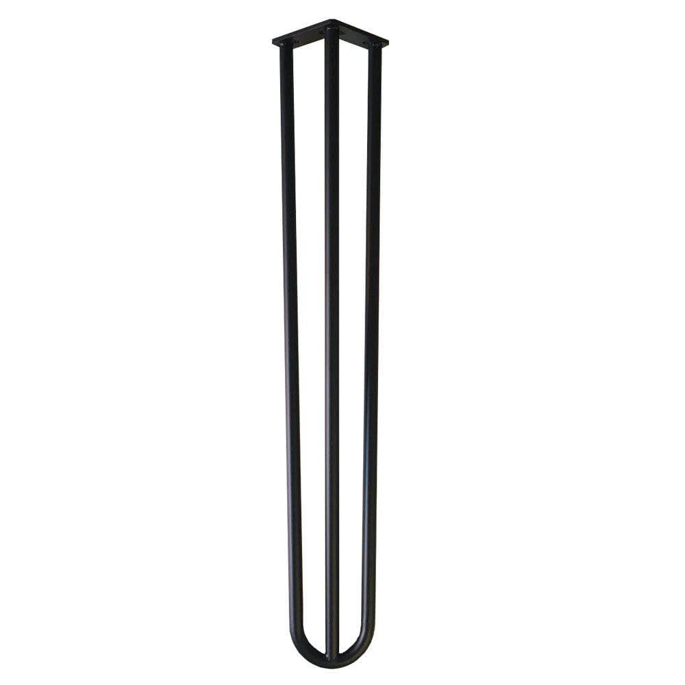 Stalen hairpin zwart hairpin ø 1,6 cm en hoogte 71 cm  (set van 4 stuks)