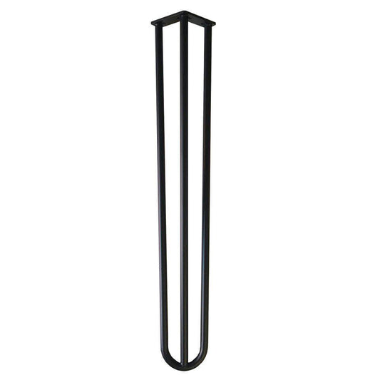 Stalen hairpin zwart hairpin ø 1,6 cm en hoogte 71 cm  (set van 4 stuks)