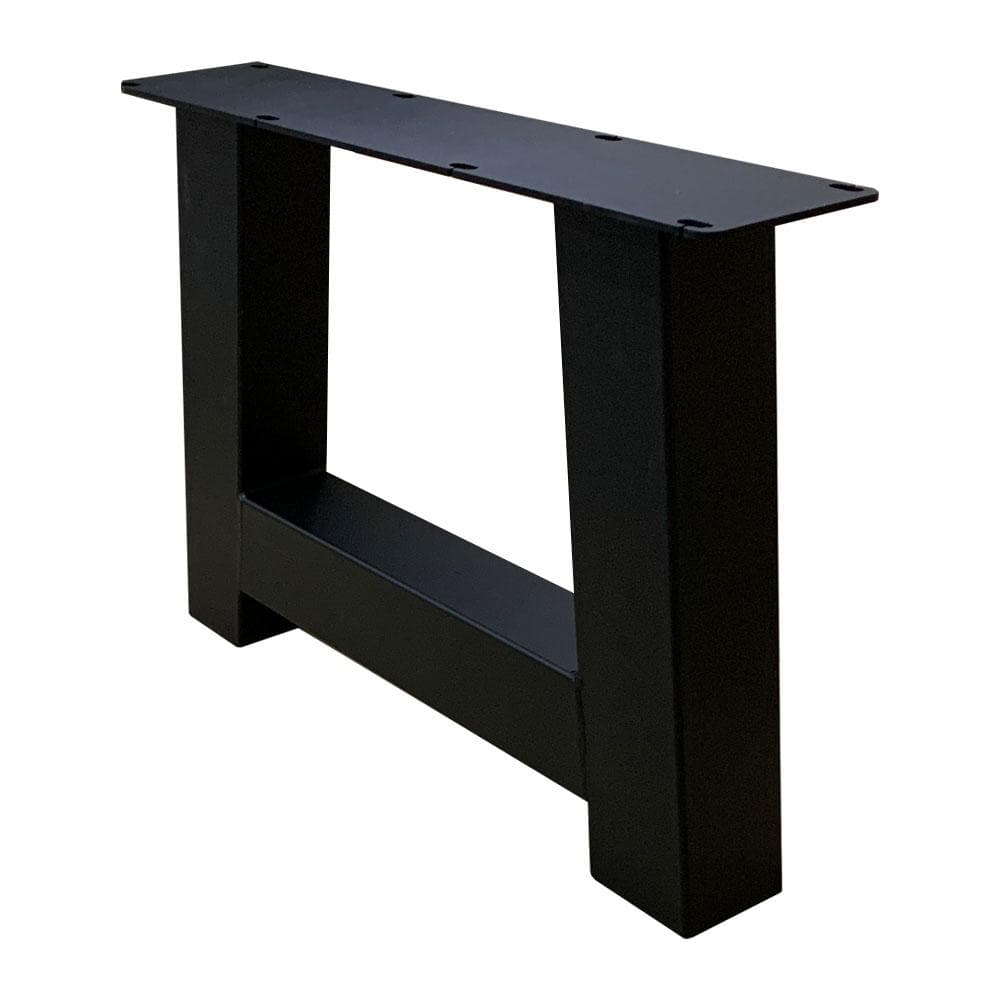 Set stalen A salonpoten 55 bij 8 cm en hoogte 40 cm zwart (8 x 8 cm) - 2 stuks