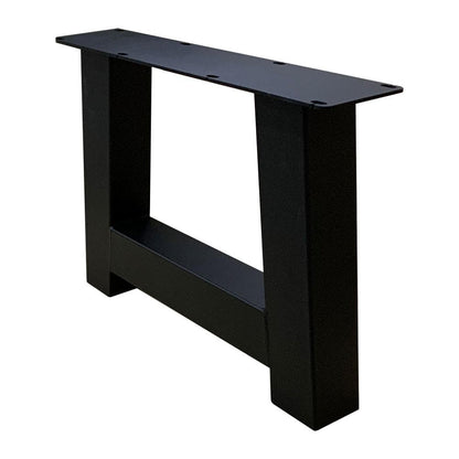 Set stalen A salonpoten 55 bij 8 cm en hoogte 40 cm zwart (8 x 8 cm) - 2 stuks