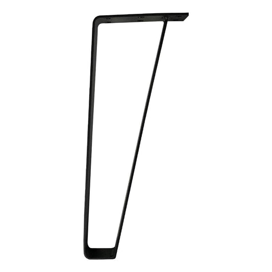 Massief stalen tafelpoot zwart design 15 bij 5 cm en hoogte 40 cm  (set van 4 stuks)