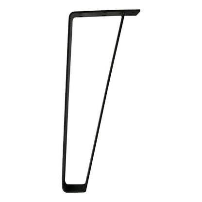 Massief stalen tafelpoot zwart design 15 bij 5 cm en hoogte 40 cm  (set van 4 stuks)