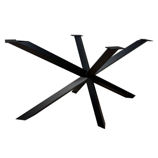 Stalen diamant matrix zwart spinpoot 140 bij 78 cm en hoogte 72 cm  (8 x 8 cm)