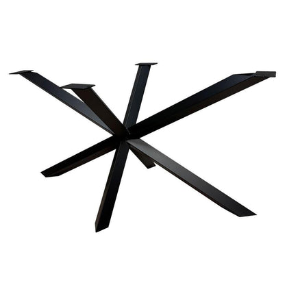 Stalen diamant matrix zwart spinpoot 140 bij 78 cm en hoogte 72 cm  (8 x 8 cm)