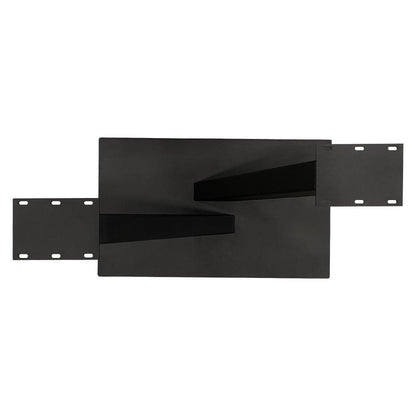 Stalen V tafelpoot 120 x 60 x 73 cm (5 x 15 cm) - Zwart gepoedercoat