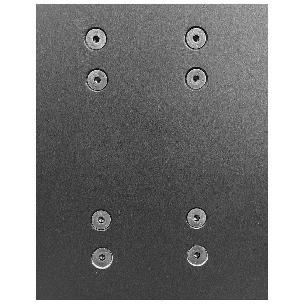 Stalen v-poot zwart ovale plaat 100 bij 50 cm en hoogte 73 cm  (10 x 20 cm)