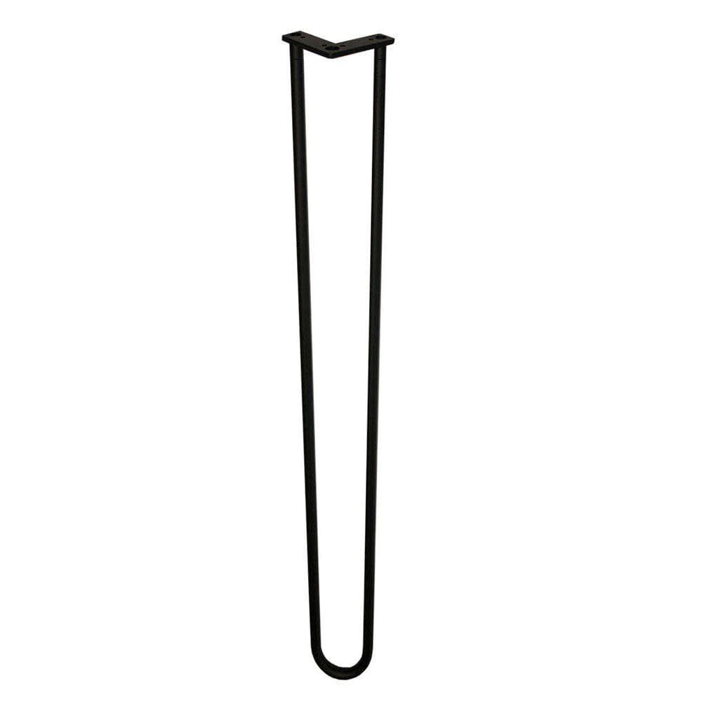 Stalen hairpin zwart hairpin ø 1,6 cm en hoogte 105 cm  (set van 4 stuks)