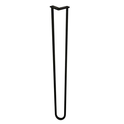 Stalen hairpin zwart hairpin ø 1,6 cm en hoogte 105 cm  (set van 4 stuks)