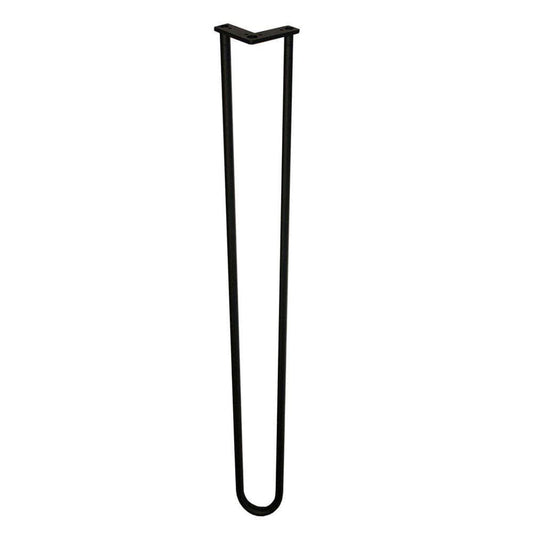 Stalen hairpin zwart hairpin ø 1,6 cm en hoogte 105 cm  (set van 4 stuks)