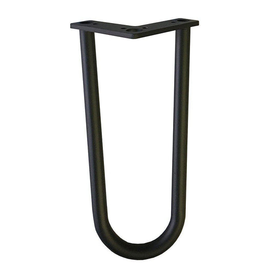 Stalen hairpin zwart hairpin ø 1,6 cm en hoogte 20 cm  (set van 4 stuks)