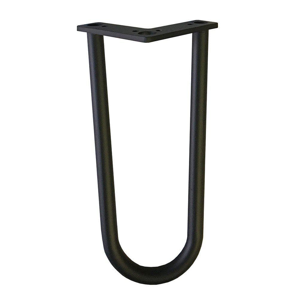 Stalen hairpin zwart hairpin ø 1,6 cm en hoogte 25 cm  (set van 4 stuks)