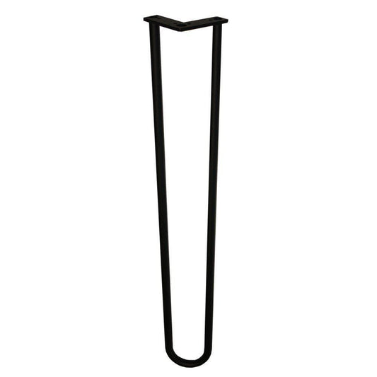 Stalen hairpin zwart hairpin ø 1,6 cm en hoogte 60 cm  (set van 4 stuks)