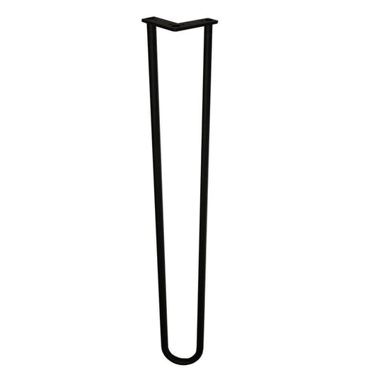 Stalen hairpin zwart hairpin ø 1,6 cm en hoogte 95 cm  (set van 4 stuks)