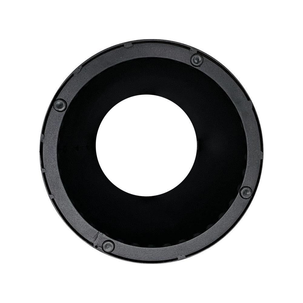 Stalen kegel salononderstel zwart conisch 30 bij 30 cm en hoogte 43 cm