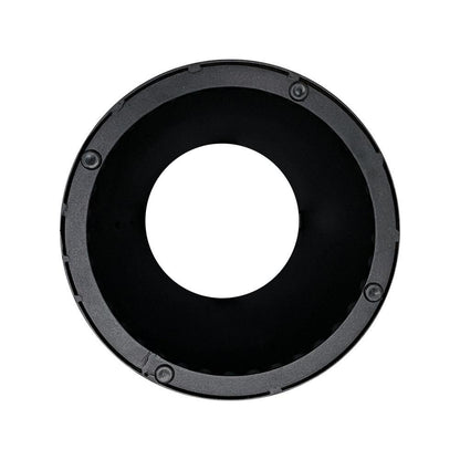 Stalen kegel salononderstel zwart conisch 30 bij 30 cm en hoogte 43 cm