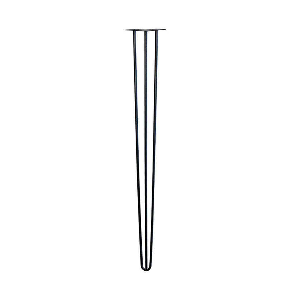 Stalen hairpin zwart hairpin ø 1,2 cm en hoogte 110 cm  (set van 4 stuks)