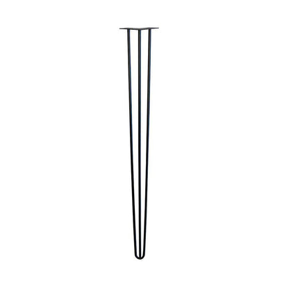 Stalen hairpin zwart hairpin ø 1,2 cm en hoogte 110 cm  (set van 4 stuks)