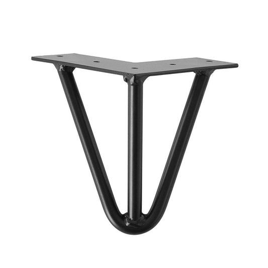 Stalen hairpin zwart hairpin ø 1,2 cm en hoogte 15 cm  (set van 4 stuks)
