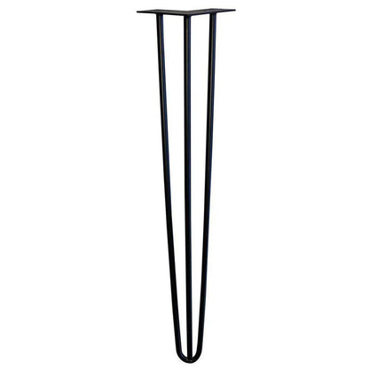 Stalen hairpin zwart hairpin ø 1,2 cm en hoogte 75 cm  (set van 4 stuks)