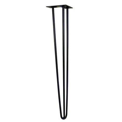 Stalen hairpin zwart hairpin ø 1,2 cm en hoogte 75 cm  (set van 4 stuks)