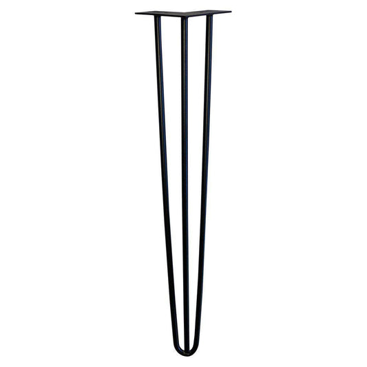 Massief stalen hairpin zwart hairpin ø 1,2 cm en hoogte 71 cm  (set van 4 stuks)