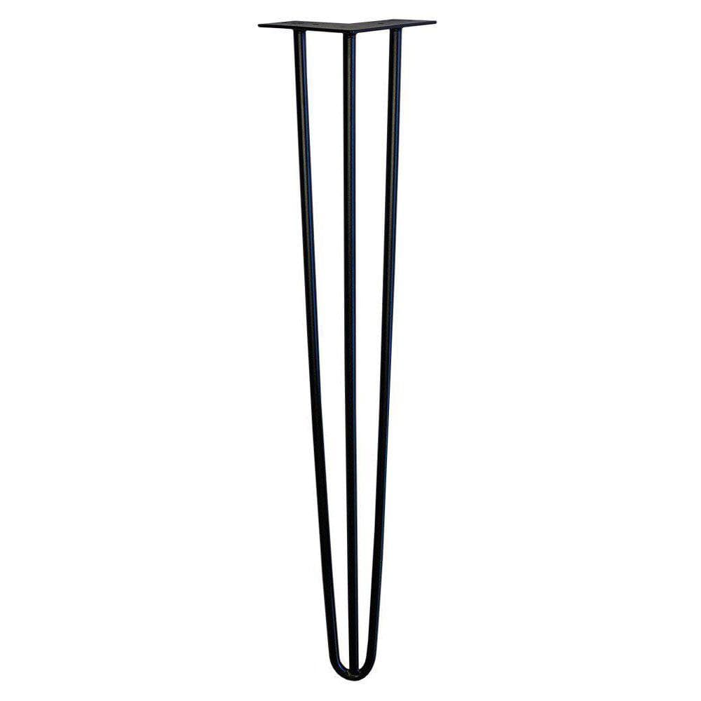 Stalen hairpin zwart hairpin ø 1,2 cm en hoogte 80 cm  (set van 4 stuks)