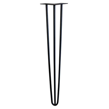 Stalen hairpin zwart hairpin ø 1,2 cm en hoogte 80 cm  (set van 4 stuks)