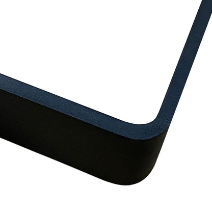 Massief stalen U tafelpoot zwart 80 bij 8 cm en hoogte 72 cm  (8 x 1 cm) (set van 2 stuks)