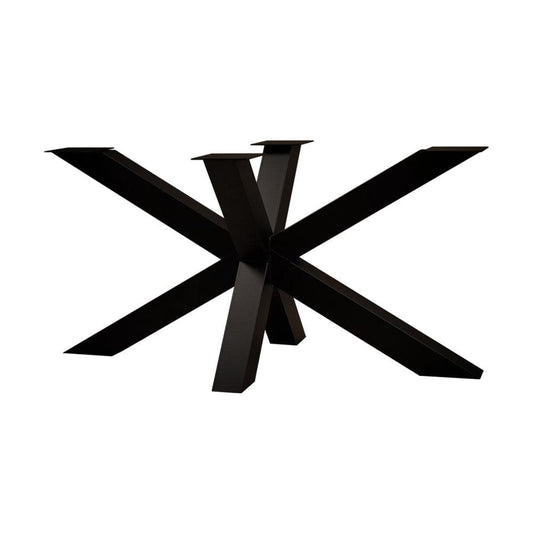 Stalen matrix zwart spinpoot 140 bij 80 cm en hoogte 72 cm  (8 x 8 cm)