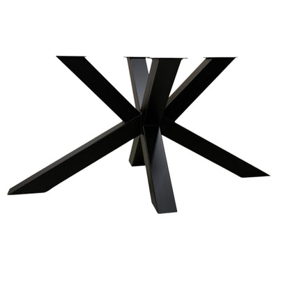 Stalen matrix zwart spinpoot 140 bij 80 cm en hoogte 72 cm  (10 x 10 cm)