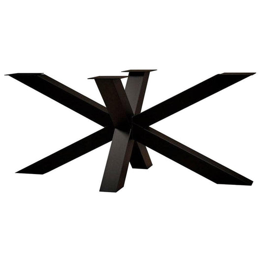 Stalen matrix zwart spinpoot 180 bij 70 cm en hoogte 72 cm  (8 x 8 cm)