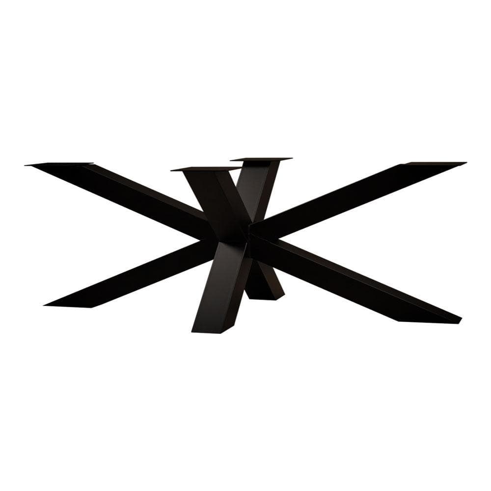 Stalen matrix zwart spinpoot 240 bij 73 cm en hoogte 72 cm  (8 x 8 cm)