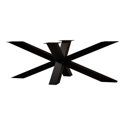 Stalen matrix zwart spinpoot 240 bij 73 cm en hoogte 72 cm  (8 x 8 cm)