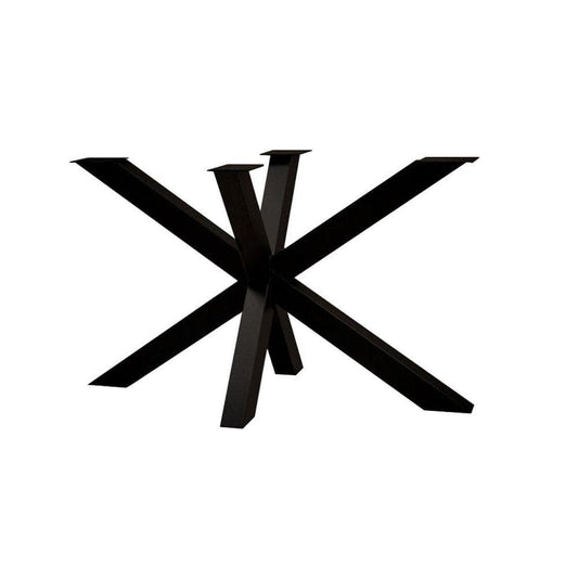 Stalen matrix zwart spinpoot 140 bij 70 cm en hoogte 72 cm  (6 x 6 cm)