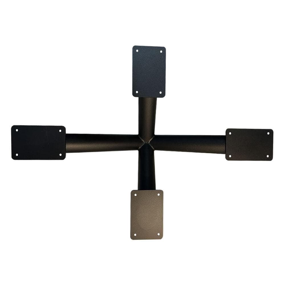 Stalen matrix zwart spinpoot 78 x 58 cm en hoogte 40 cm (ø 6 cm)