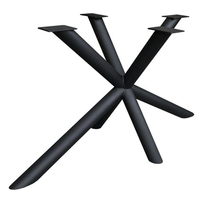 Stalen matrix zwart spinpoot lengte 150 cm bij 74 cm, hoogte 73 cm en buis ø 7,6 cm