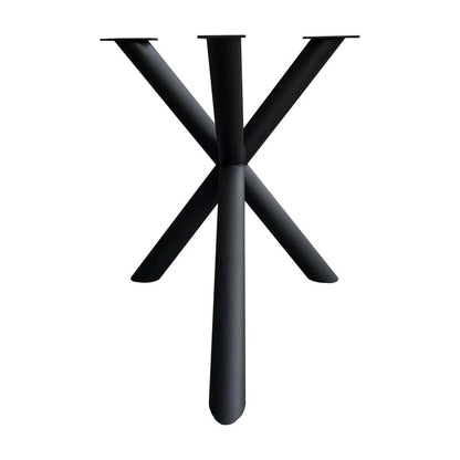 Stalen matrix zwart spinpoot lengte 150 cm bij 74 cm, hoogte 73 cm en buis ø 7,6 cm