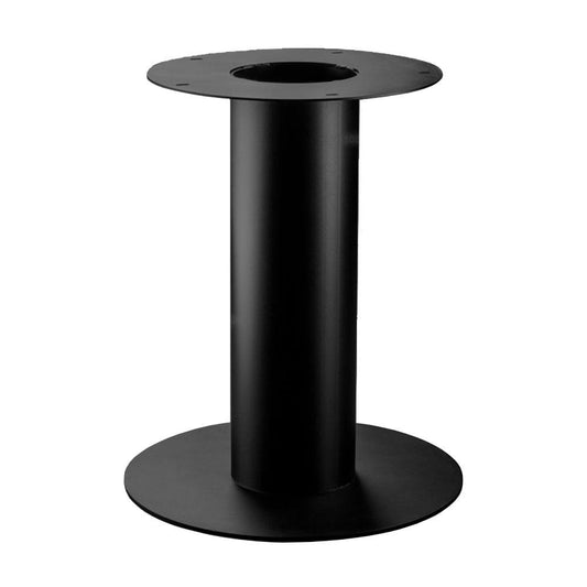 Stalen tafelonderstel zwart kolom met grondplaat Ø 60 cm en hoogte 72 cm