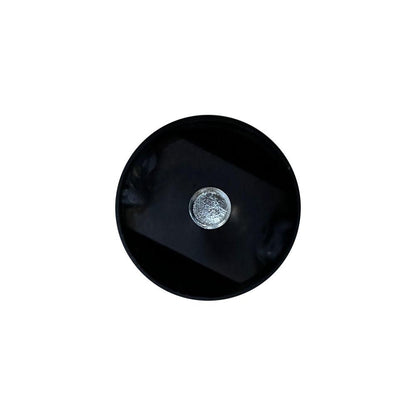 Stalen meubelpoot mat zwart rond ø 4,2 cm en hoogte 10 cm  (M8) - Set van 4 stuks
