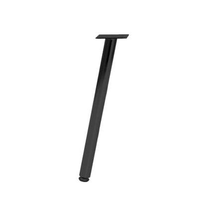 Stalen meubelpoot zwart rond ø 2,5 cm en hoogte 30 cm  (set van 4 stuks)