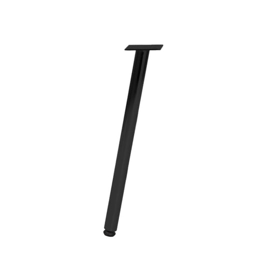 Stalen meubelpoot zwart rond ø 2,5 cm en hoogte 36 cm  (set van 4 stuks)